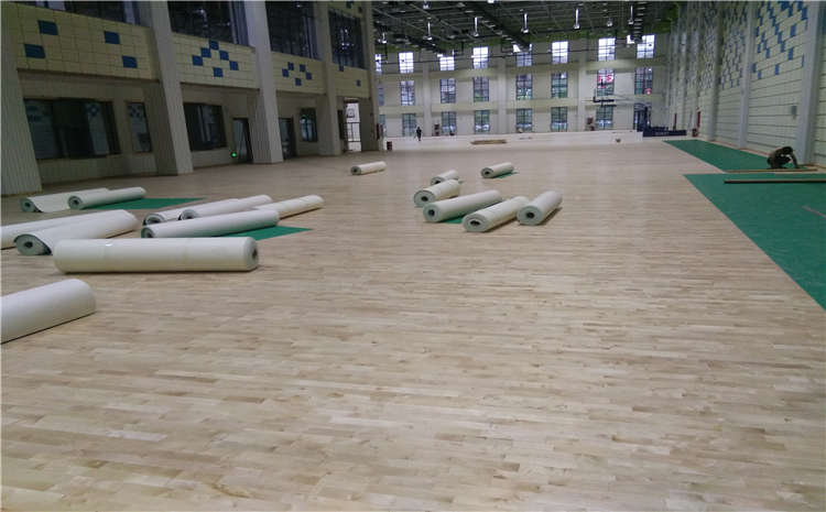 俄勒岡松籃球運動(dòng)地板結構