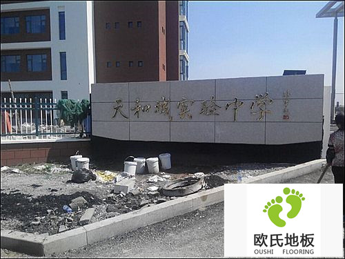 天津天和城實(shí)驗中學(xué)室內籃球館木地板工程案例