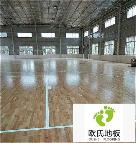 防火阻燃實(shí)木運動(dòng)木地板制作工藝