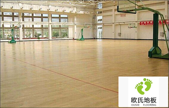 寧夏通訊樞紐工程體育館運動(dòng)木地板鋪設