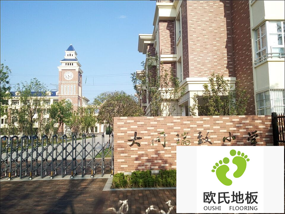 湖南長(cháng)沙大同瑞致小學(xué)室內籃球館、羽毛球運動(dòng)木地板案例