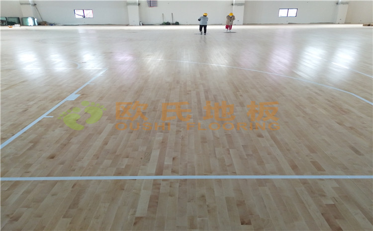 冮蘇宿遷項里學(xué)?；@球館木地板案例